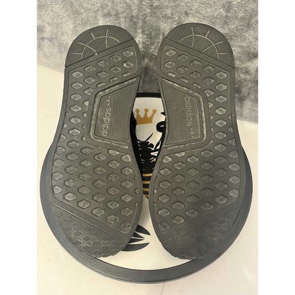 Size 8.5 - Adidas NMD R1 Black Gold Metallic 2020 - Picture 6 of 6